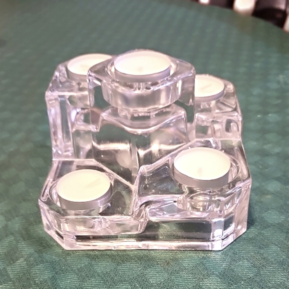 Partylite 5-tier Crystal Castle Tealight Holder